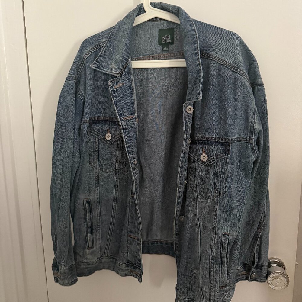 Wild Fable Oversized Slouchy Vintage Jean Jacket Sz Large